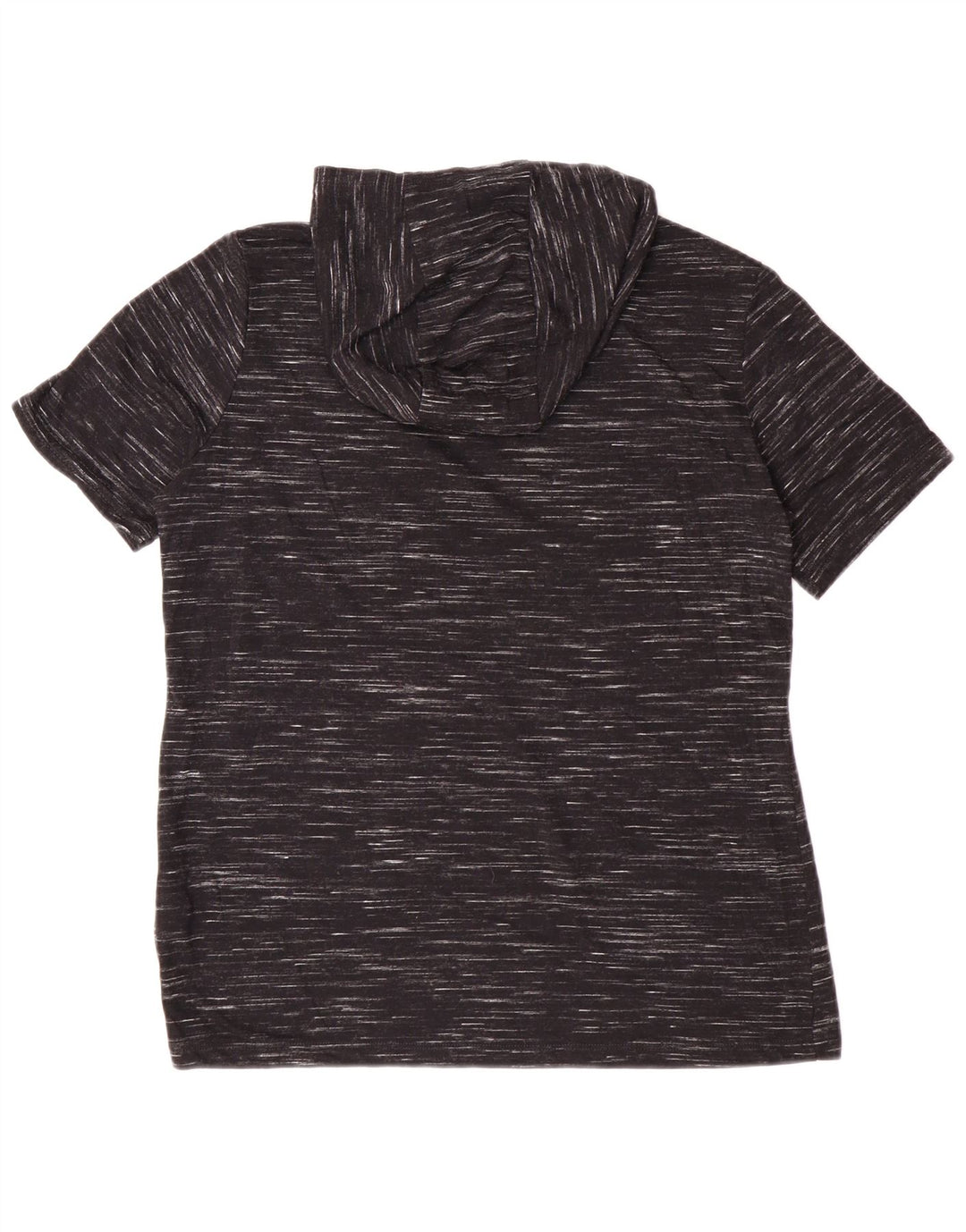 Damski T-shirt z kapturem Nike, UK 14, średni, czarny, nakrapiany poliester
