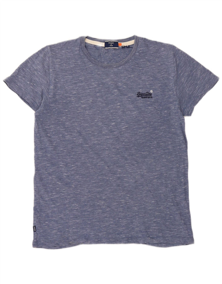 Męski T-shirt Superdry, średni niebieski nakrapiany