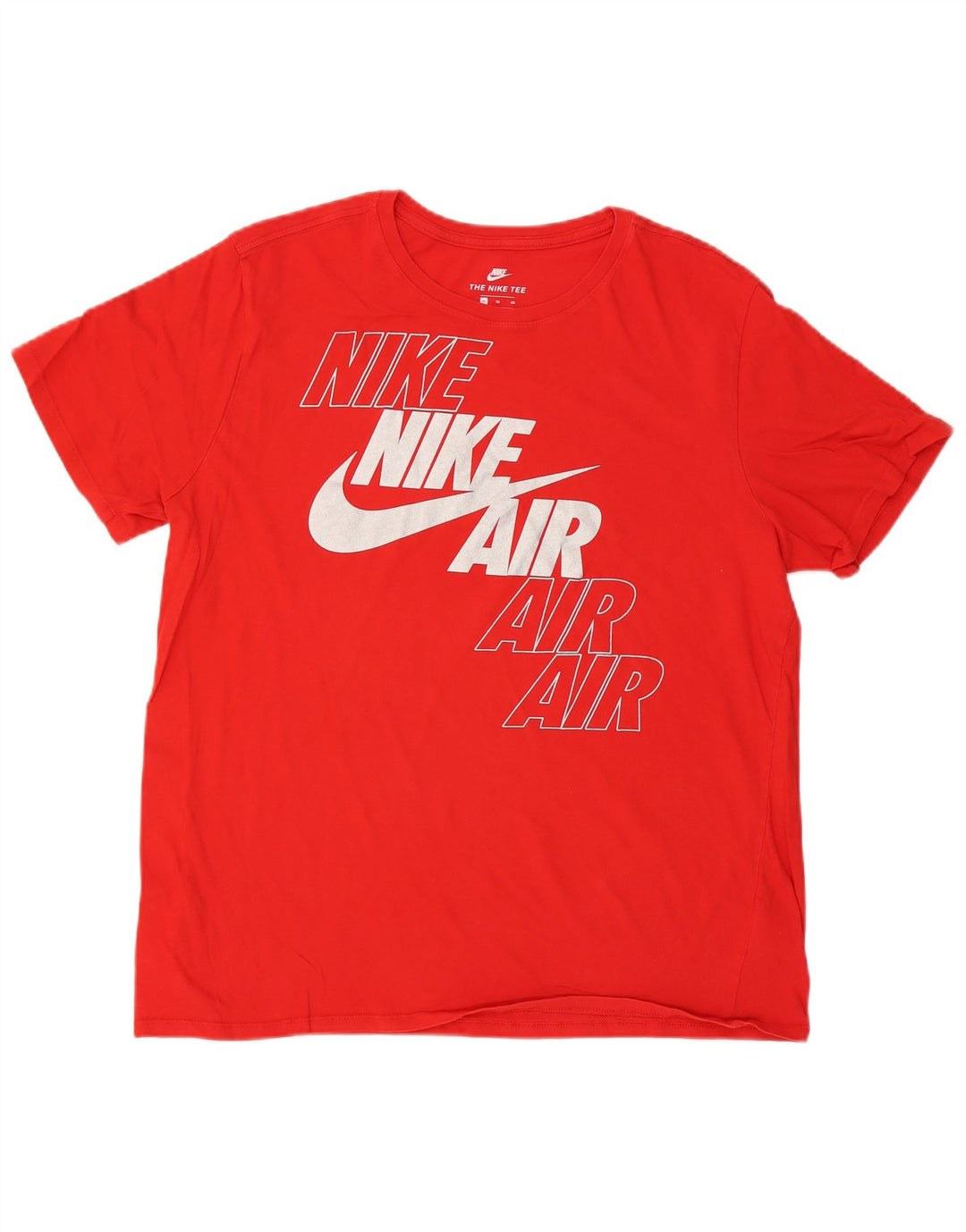 Męski T-shirt z grafiką Nike, XL, czerwony, bawełniany