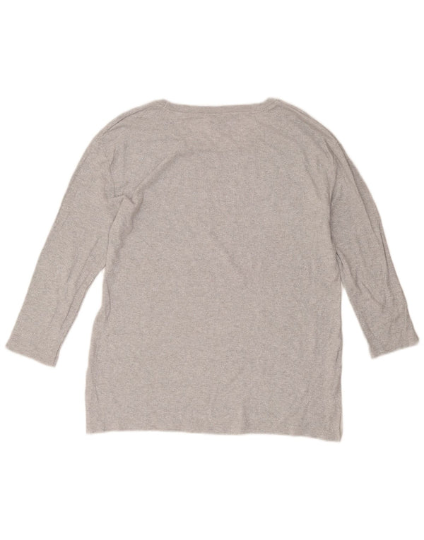 Damski top Massimo Dutti z rękawem 3/4 UK 16, duży, szary