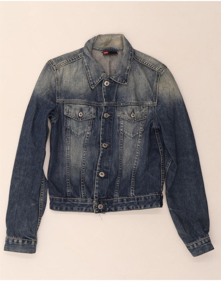 DIESEL Womens Denim Jacket UK 10 Small Blue Vintage Diesel and Second-Hand Diesel from Messina Hembry 