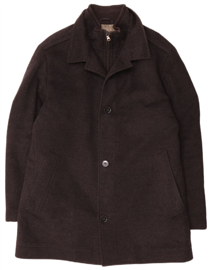 Płaszcz męski Hugo Boss EU 52 XL, szara wełna