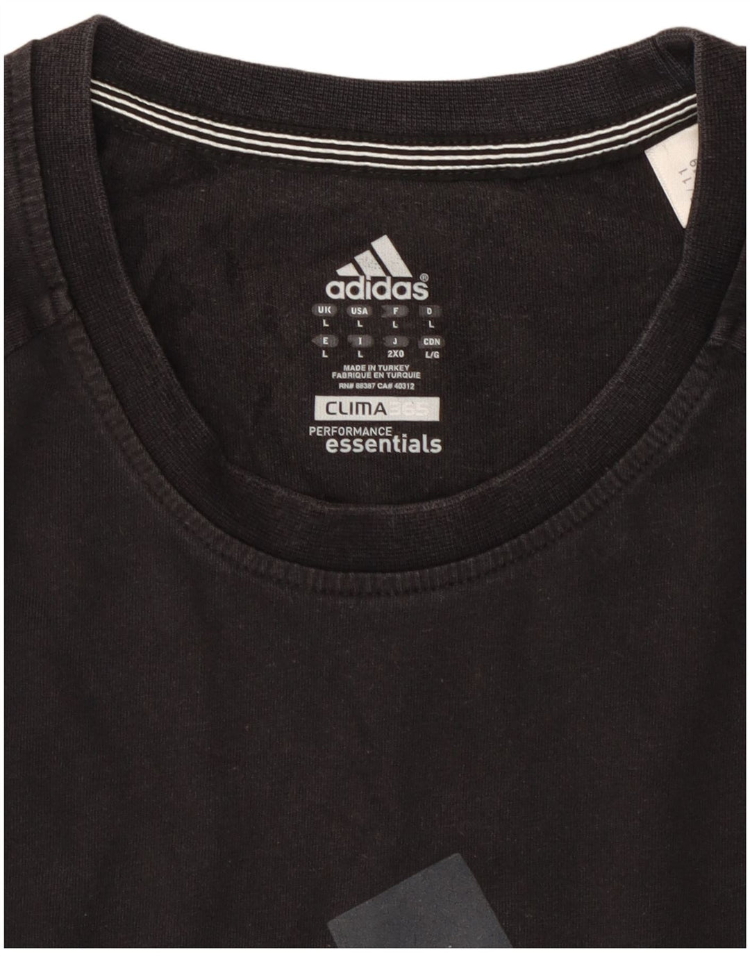 Męski T-shirt ADIDAS Clima 365 z grafiką, duży, czarny