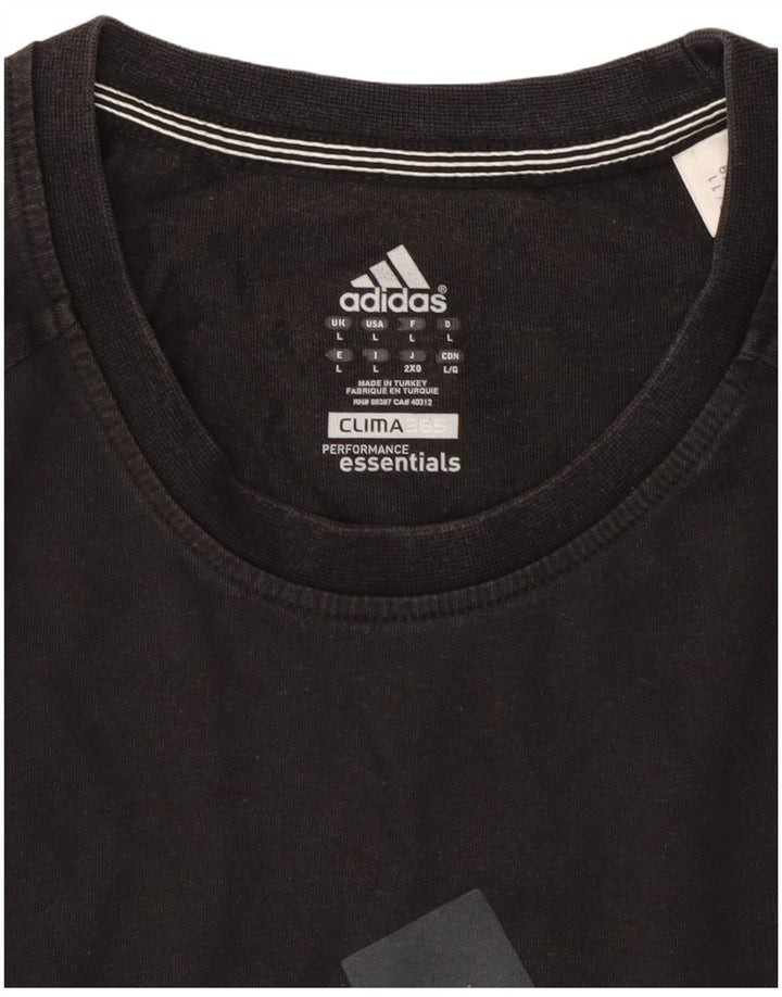 Męski T-shirt ADIDAS Clima 365 z grafiką, duży, czarny