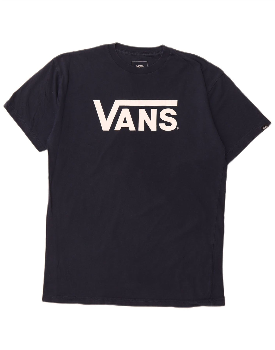 Męski T-shirt VANS o klasycznym kroju z grafiką, średni, granatowy, bawełniany