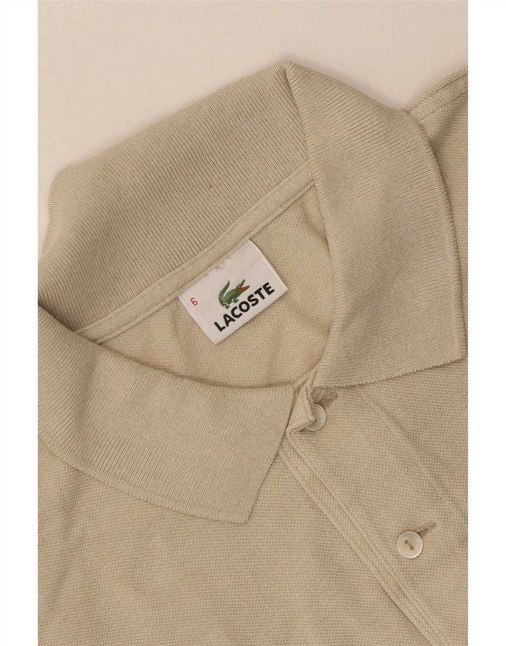 Męska koszulka polo Lacoste, rozmiar 6, XL, beżowa