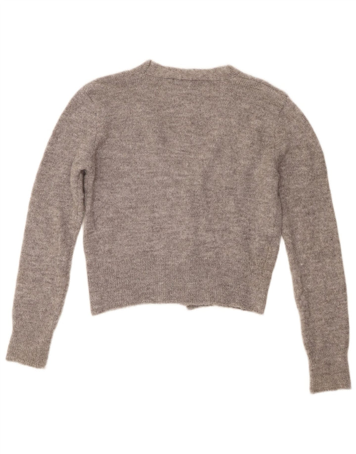 Sweter damski Zara Crop Cardigan UK 14, średni szary