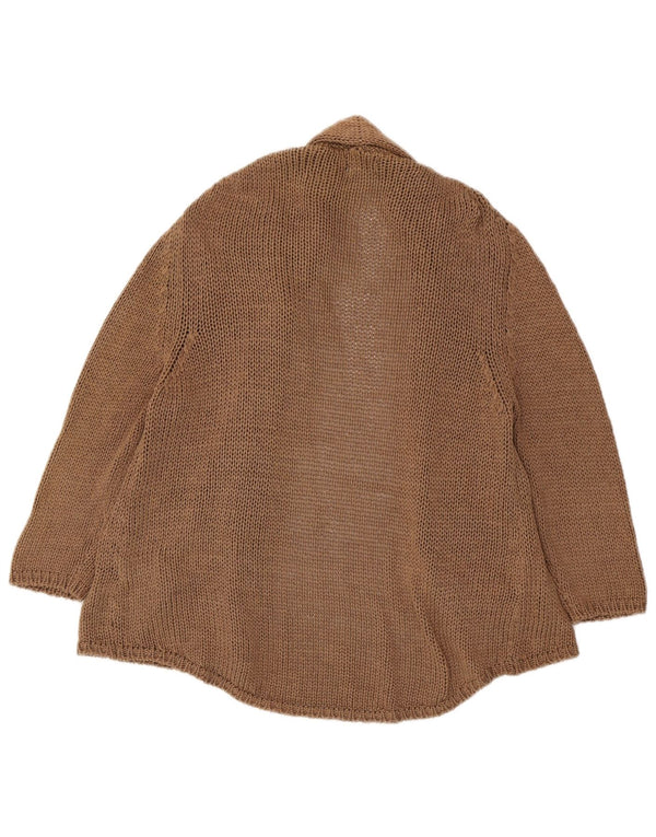 MASSIMO DUTTI Damski sweter rozpinany UK 18 XL, brązowa bawełna