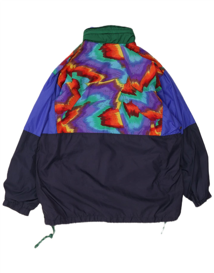 Męska kurtka Anorak VINTAGE o luźnym kroju UK 40, duża, wielokolorowa