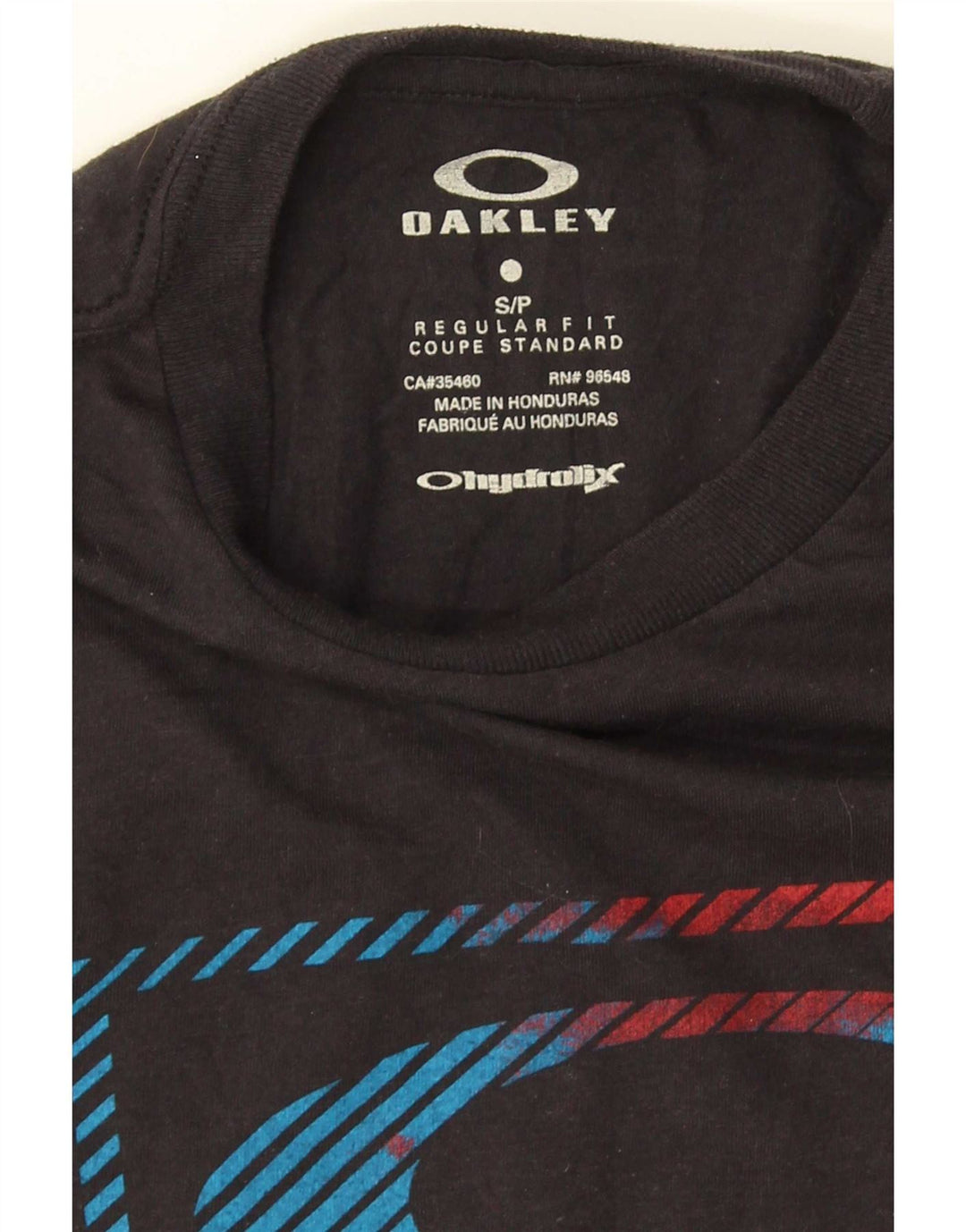 Męski T-shirt z grafiką Oakley o regularnym kroju, mały, czarny