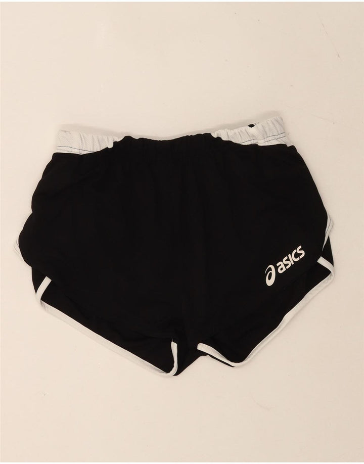 Damskie spodenki sportowe Asics Graphic UK 12, poliester w kolorze średniej czerni