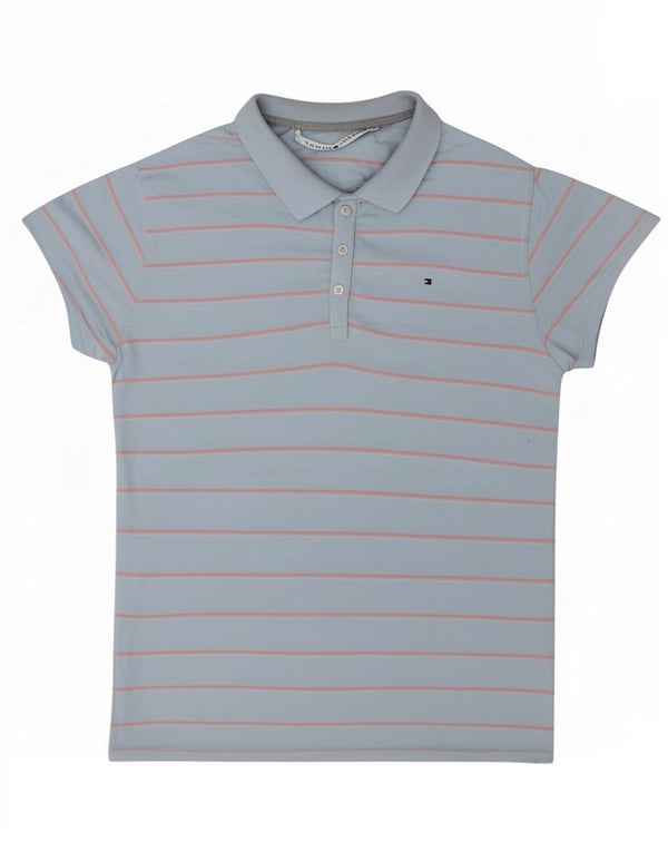 Damska koszulka polo Tommy Hilfiger UK 18 XL w niebieskie paski