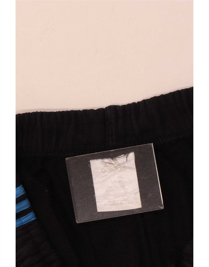 Męskie spodnie dresowe Adidas, średnie czarne, bawełniane