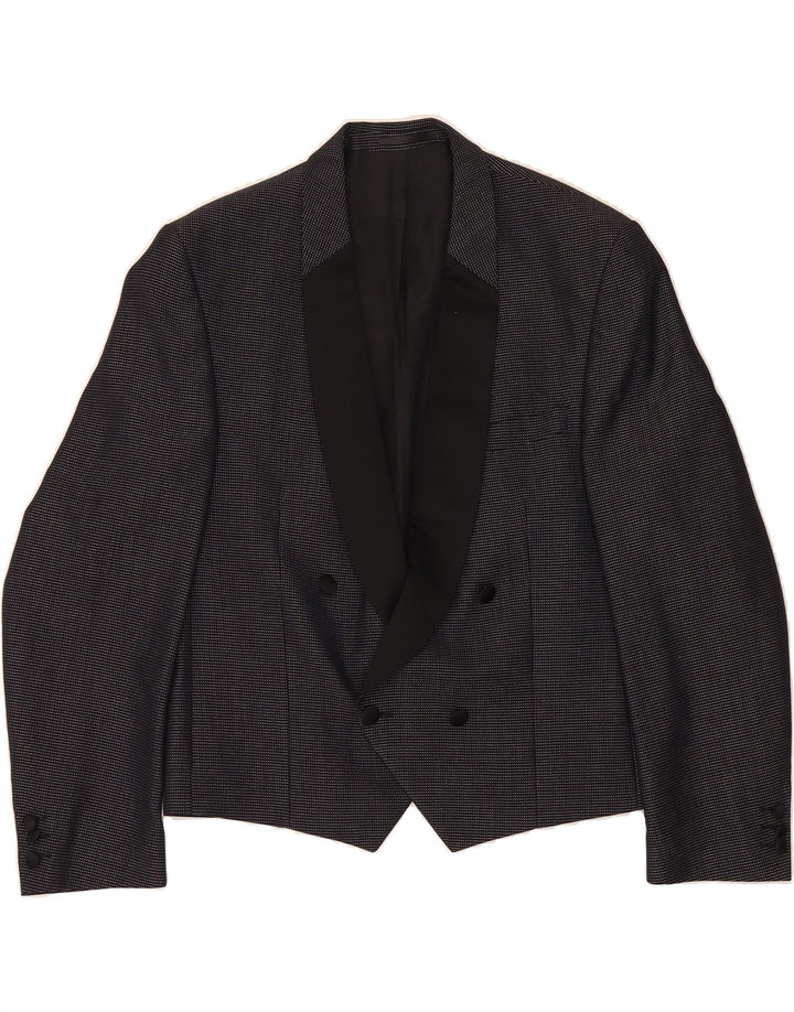 FERKINGHOFF Mens Double Breasted Blazer Jacket EU 50 Large Navy Blue Wool Vintage Ferkinghoff and Second-Hand Ferkinghoff from Messina Hembry 