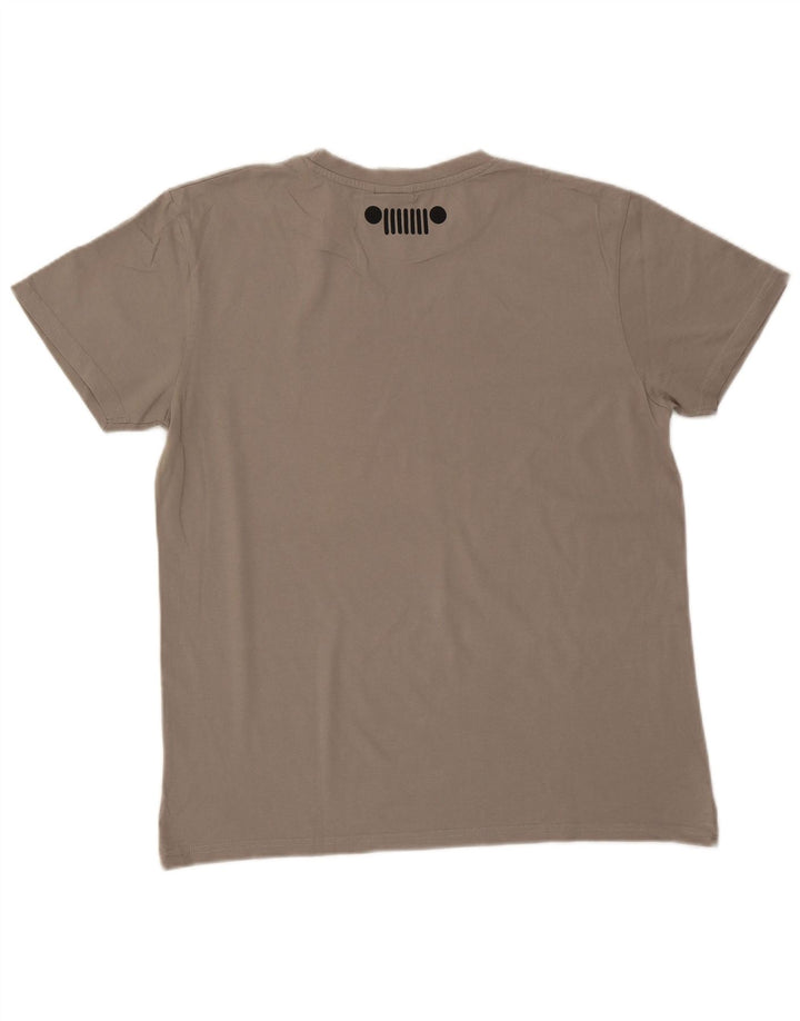 Męski T-shirt z grafiką Jeep XL, szary
