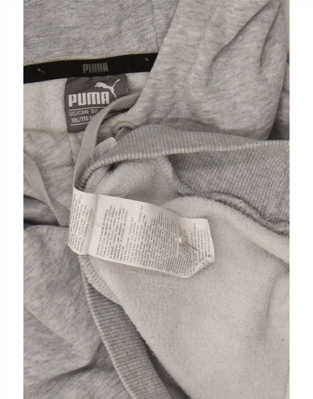 Męska bluza z kapturem Puma 2XL Szara bawełna