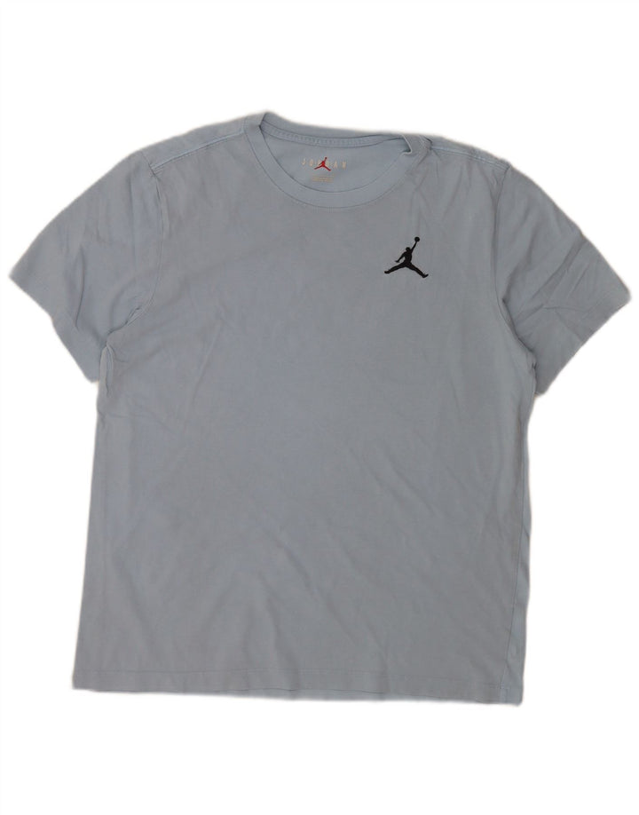 T-shirt męski Jordan, duży, niebieski, bawełniany