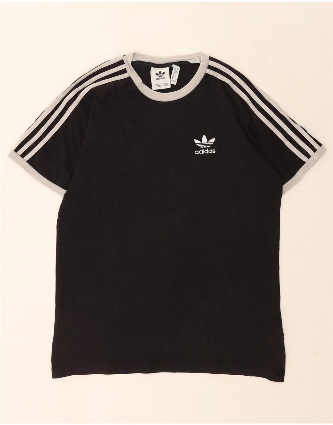 Adidas Męski T-shirt Top Średni Czarny Bawełniany