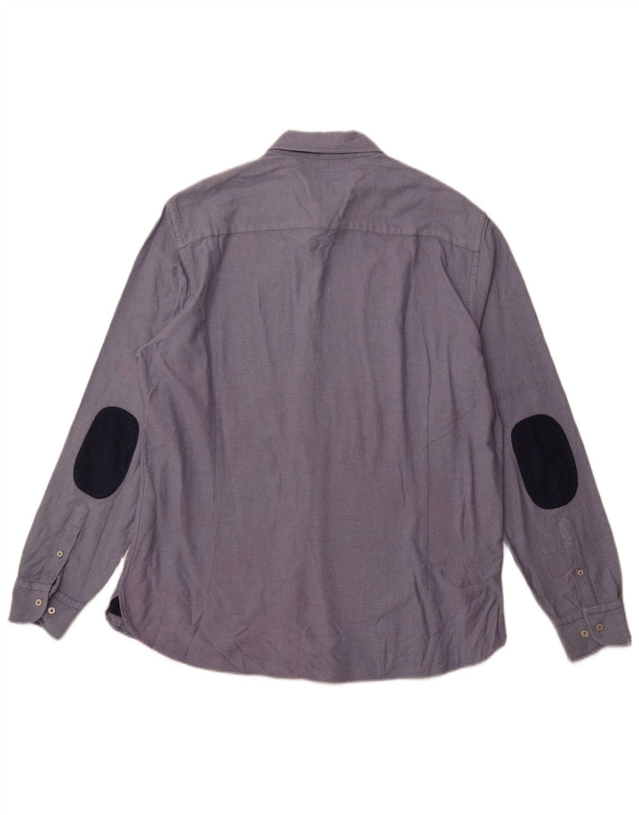 Koszula męska Massimo Dutti 2XL niebieska, bawełniana