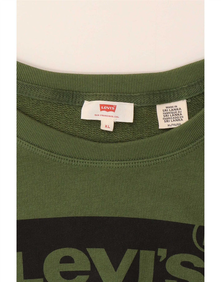 Damska bluza Levi's z grafiką, UK 18 XL, zielona