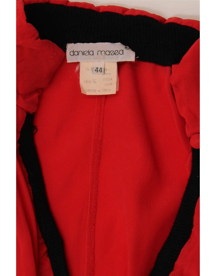 Damska bluzka z długim rękawem Daniela Massa IT 44 w kolorze średniej czerwieni