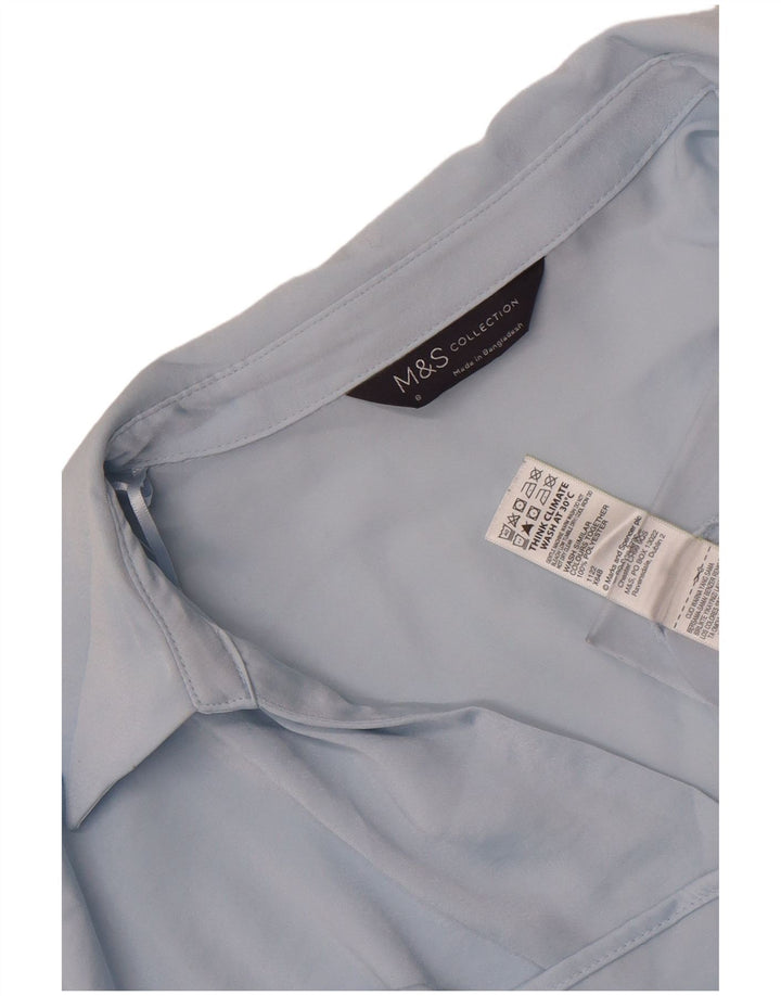 Marks & Spencer Damski top-tunika UK 8, mały, niebieski poliester