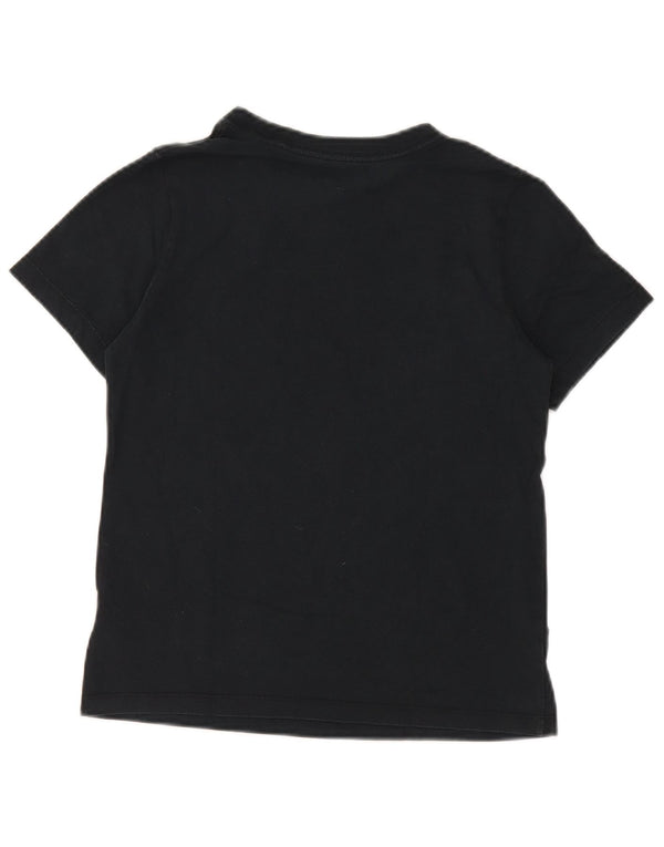 Converse Womens Graphic T-Shirt Top UK 10 Small Black Cotton