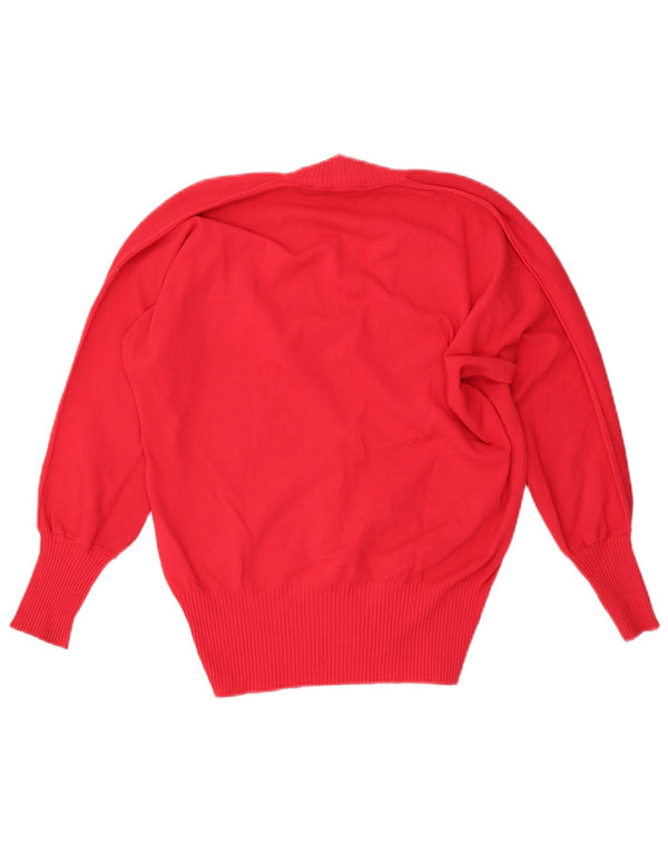 Sweter damski Simona Barbieri z podwójnym dekoltem w kształcie litery V, UK 16, duży czerwony