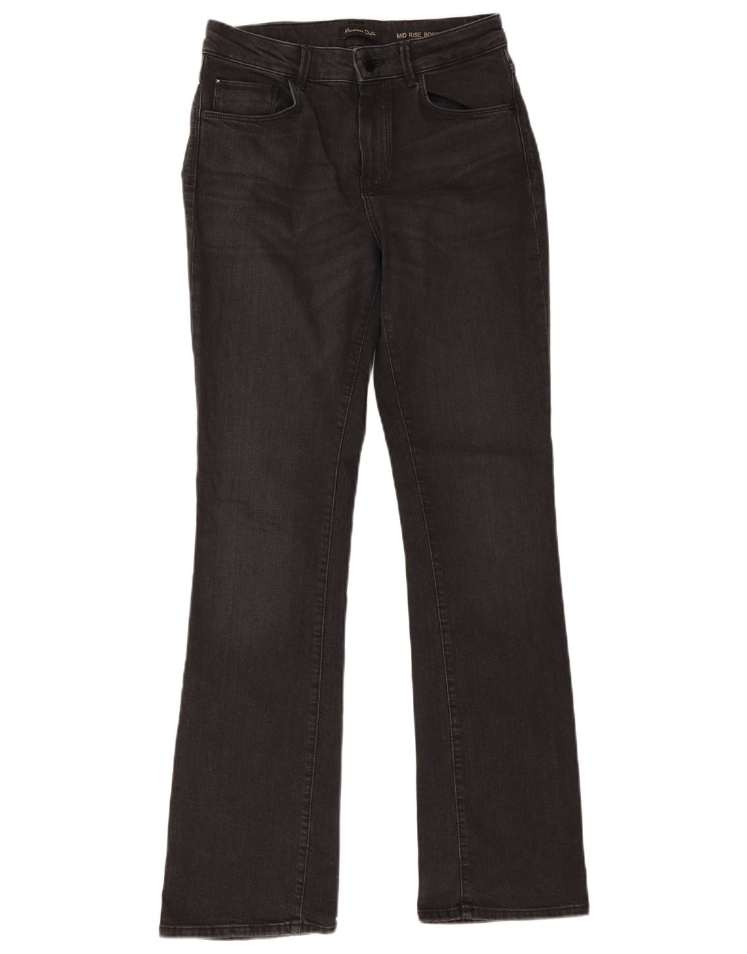 Jeansy damskie Massimo Dutti Mid Rise Bootcut EU 38 Small W28 L32 Szare