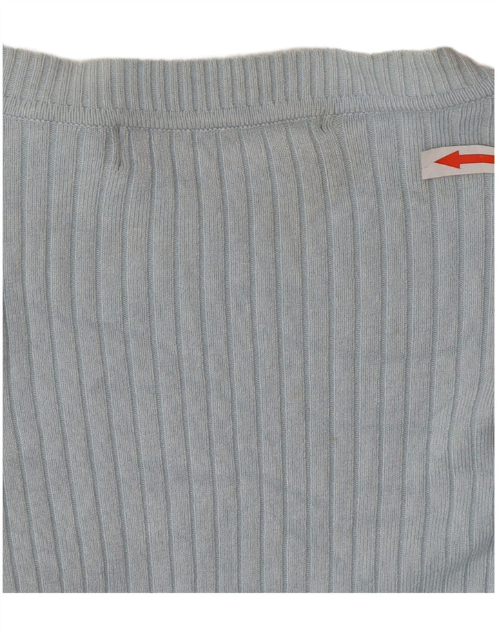 Sweter damski Zara Cardigan UK 12 Średni niebieski sztuczny jedwab