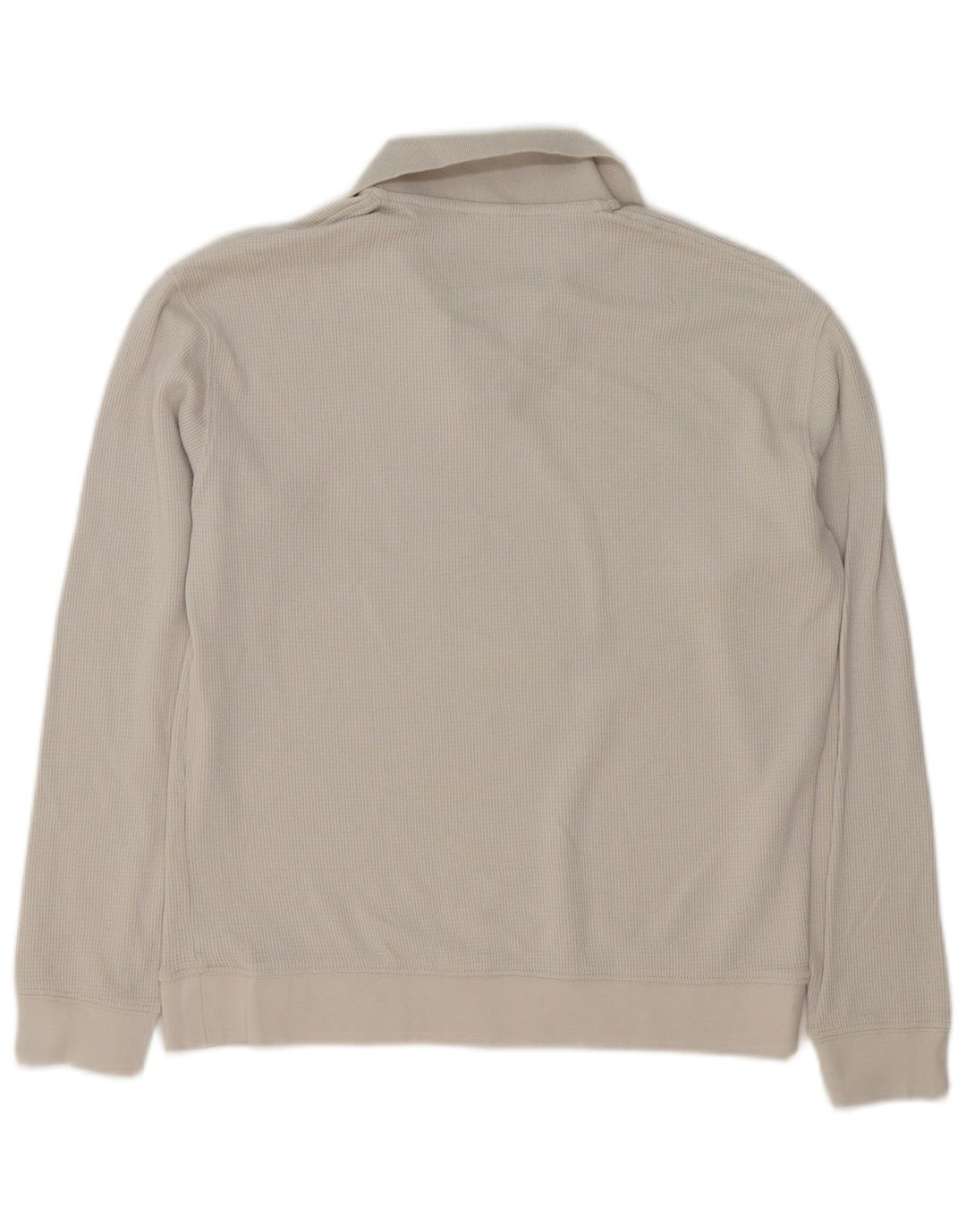 Męski sweter polo ZARA, mały, szary, bawełniany