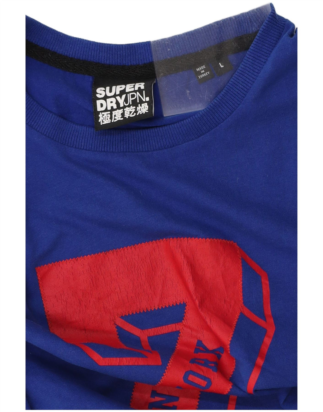 Męski T-shirt SUPERDRY z grafiką, duży, niebieski