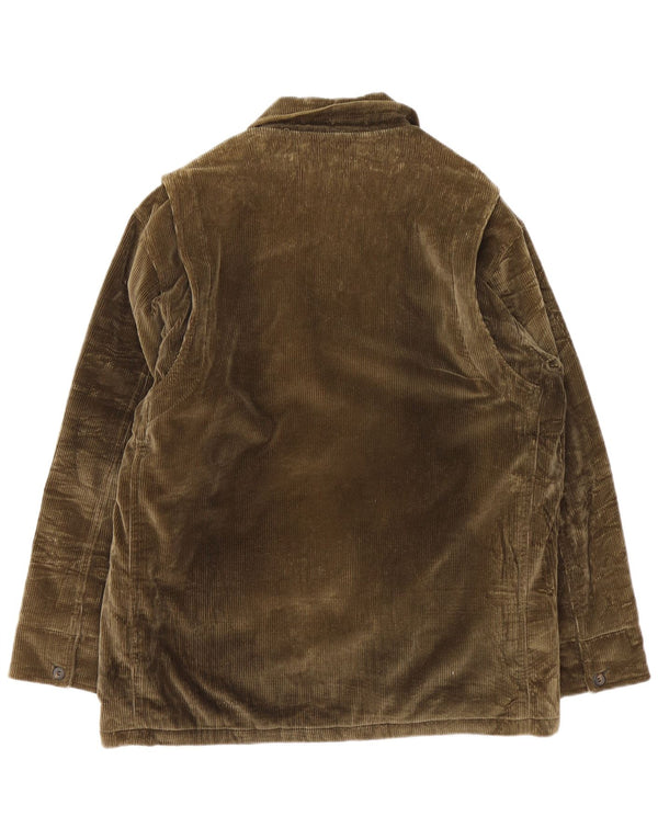 Męska kurtka sztruksowa Blu Nauta UK 42 XL, brązowa, bawełniana