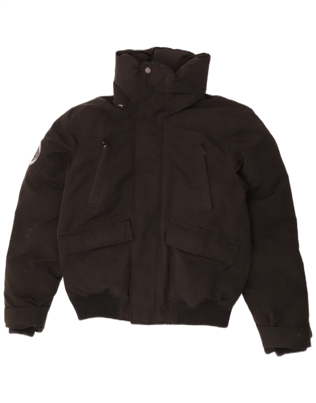 Męska ocieplana kurtka Superdry UK 38, średni czarny poliester