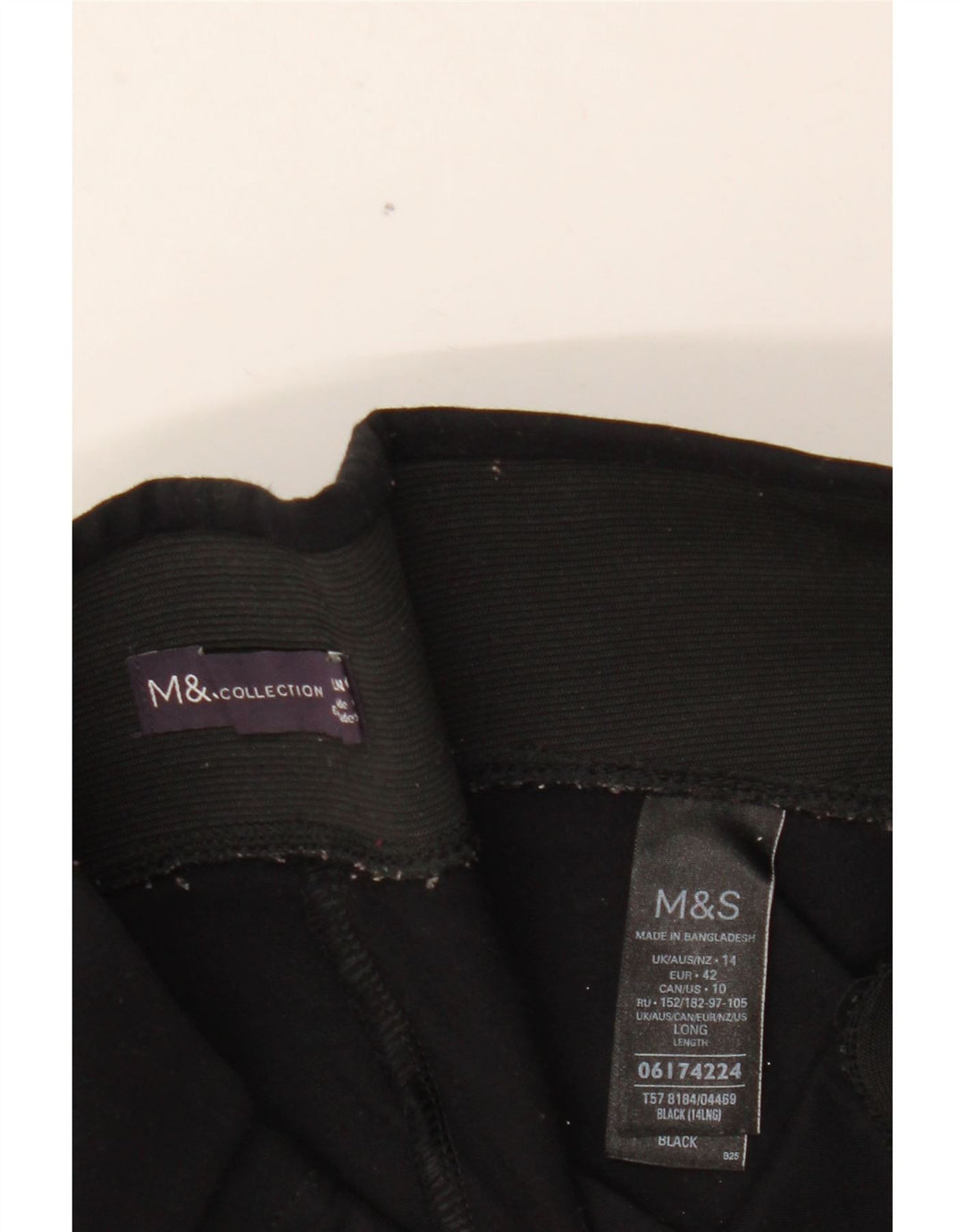 Legginsy damskie MARKS & SPENCER UK 14, duże, czarne, wiskozowe