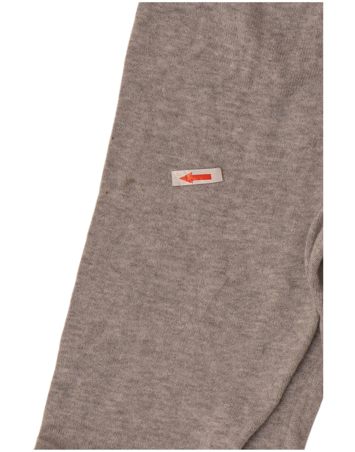 Marks & Spencer Męski sweter z dekoltem w kształcie litery V, XL, szary, bawełniany