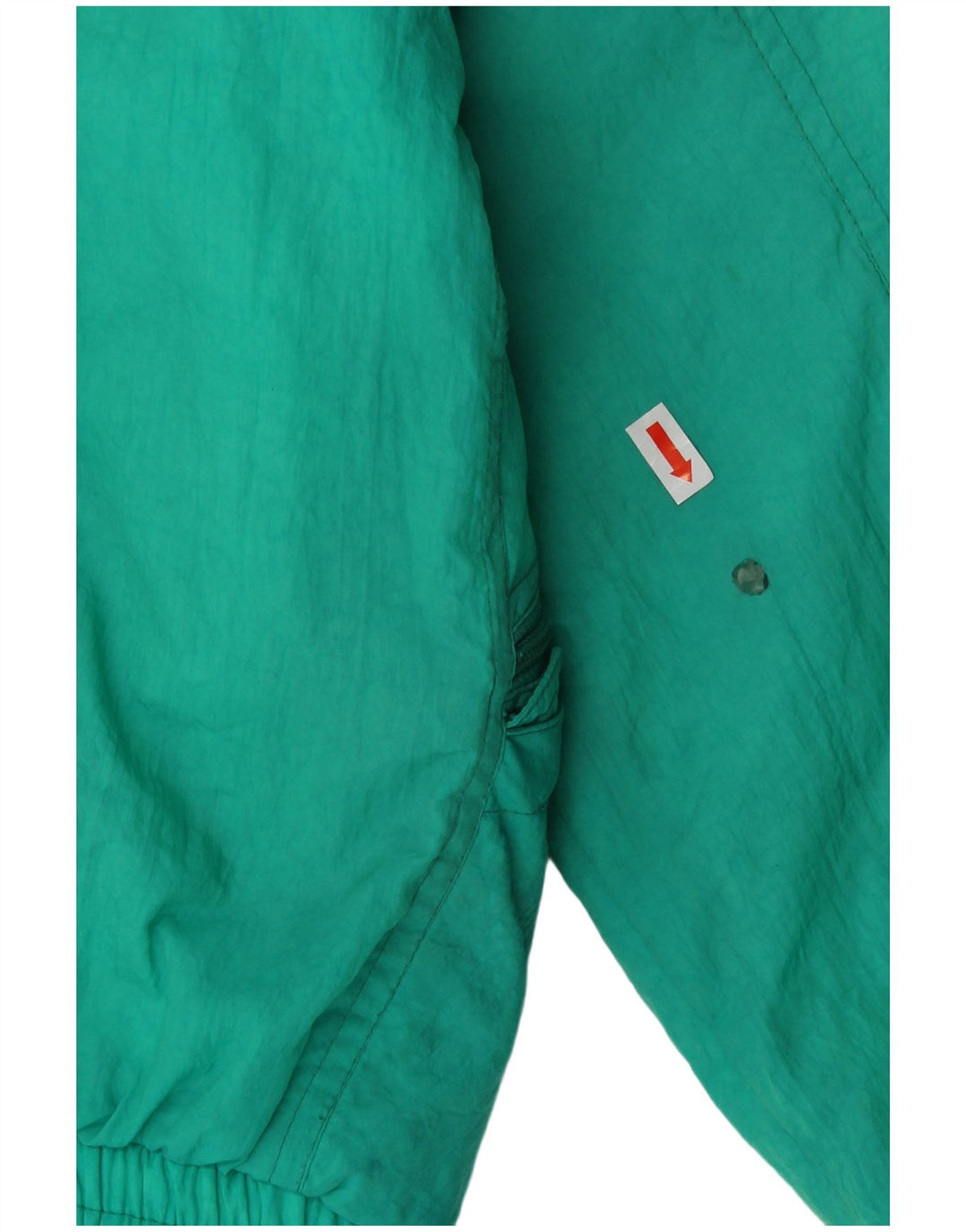 Dziewczęca, oversize'owa kurtka narciarska Belfe z grafiką 10-11 lat, zielona poliamid, lata 80