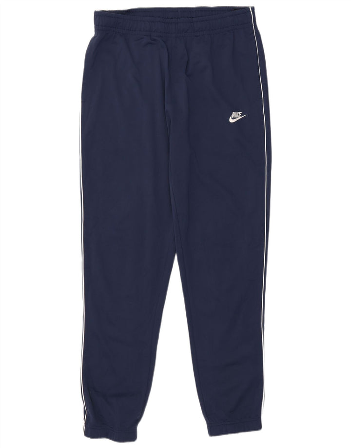 Męskie spodnie dresowe Nike, duże, granatowe, poliestrowe