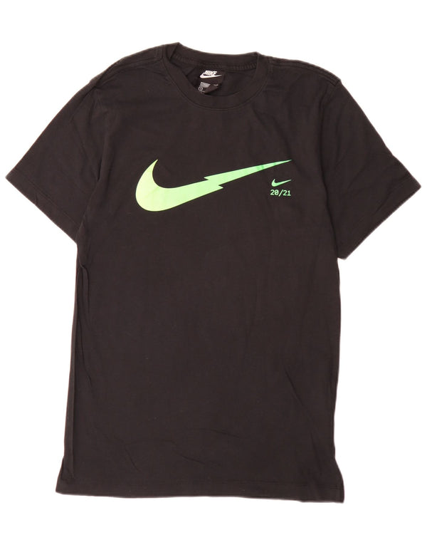 Męski T-shirt z grafiką Nike o standardowym kroju, mały, czarny, bawełniany