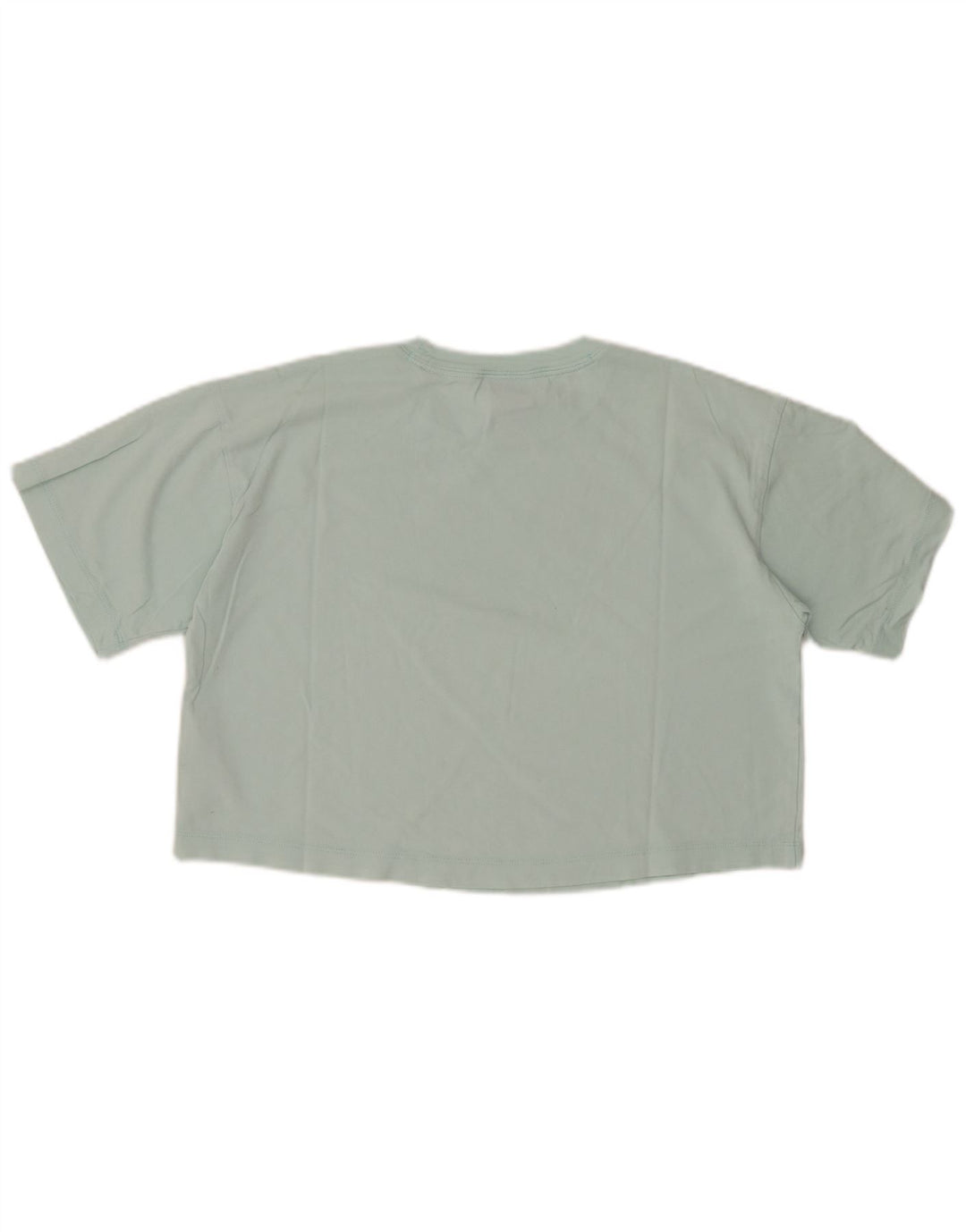 Damska koszulka CHAMPION Crop Graphic Top UK 14 Średnia turkusowa bawełna