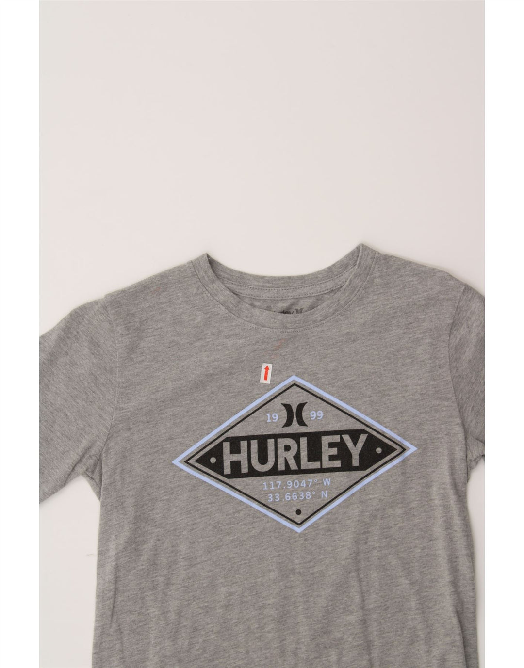 HURLEY Boys Graphic T-Shirt Top 10-11 Years Medium Grey Vintage Hurley and Second-Hand Hurley from Messina Hembry 
