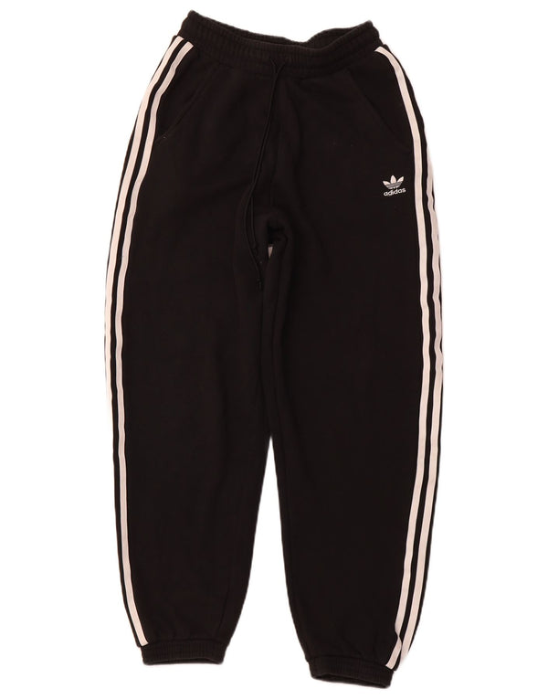 Damskie spodnie dresowe ADIDAS Joggers UK 8 Małe, czarne, bawełniane