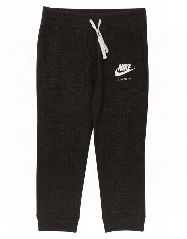 Damskie spodnie dresowe Nike Capri Joggers UK 14 Średnie czarne nakrapiane
