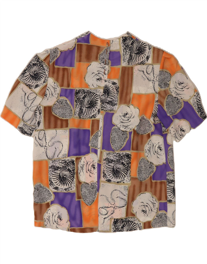 HARDOB Womens Blouse Top UK 12 Medium  Multicoloured Patchwork Polyester Vintage Hardob and Second-Hand Hardob from Messina Hembry 