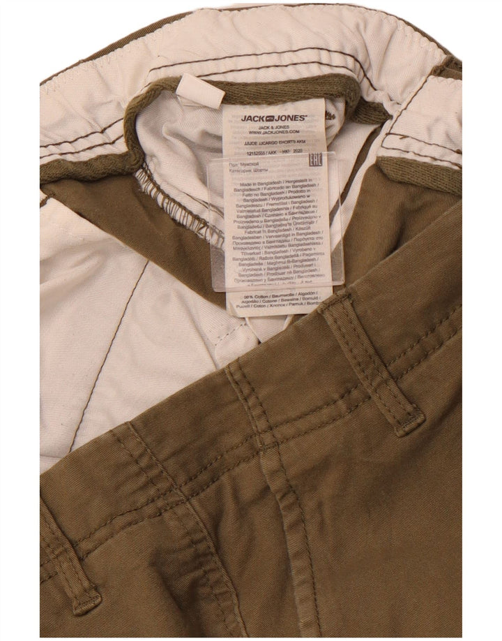 Męskie spodenki cargo JACK & JONES W32, średnia bawełna khaki