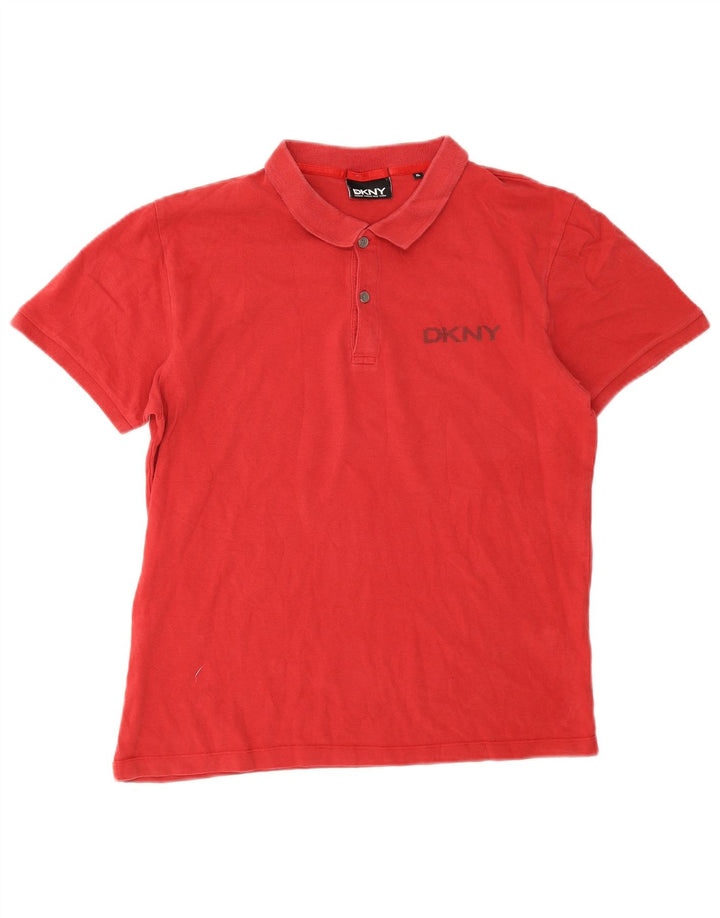 Męska koszulka polo Dkny XL, czerwona, bawełniana