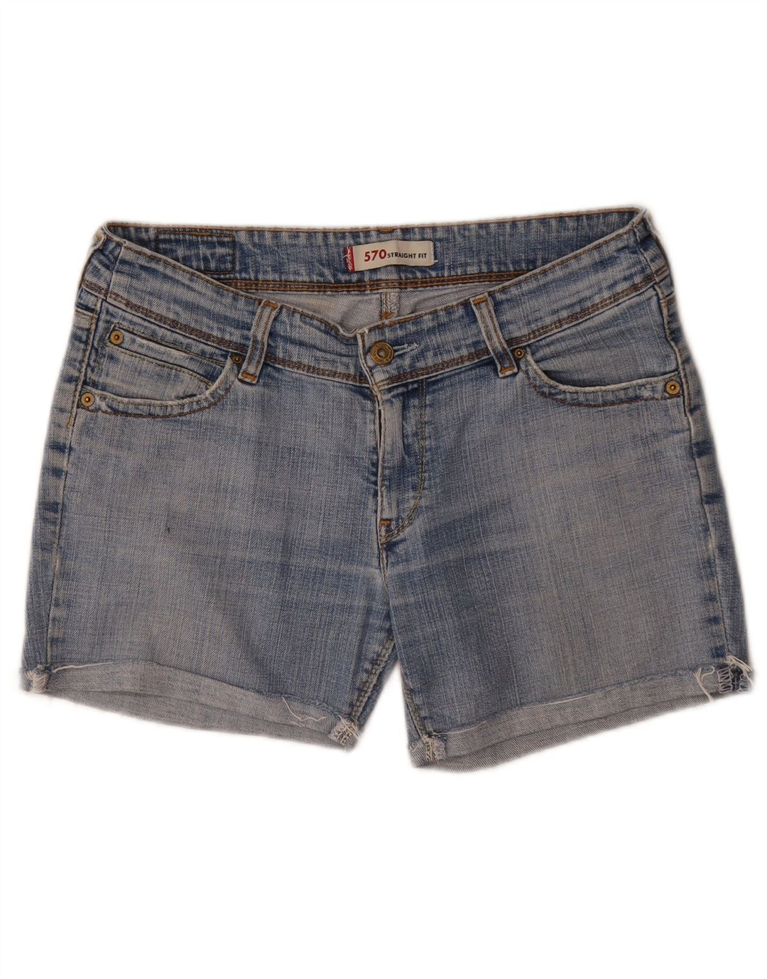 Damskie spodenki jeansowe Levi's 570 W32, duże, niebieskie, bawełniane