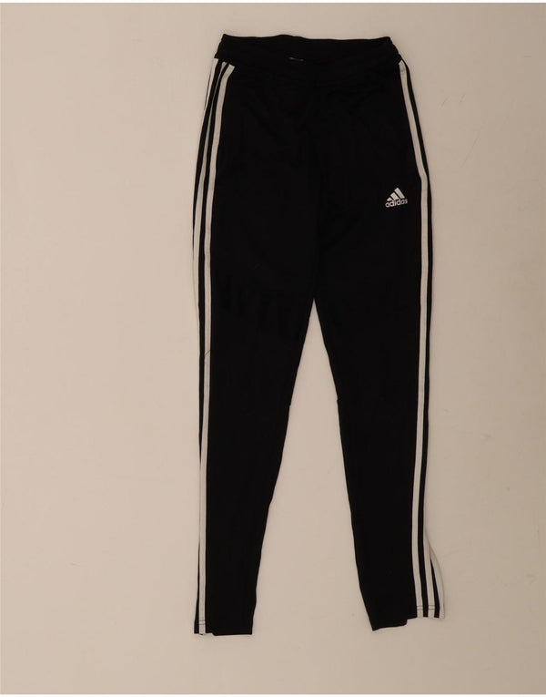 Damskie spodnie dresowe Adidas UK 4/6 XS Czarne, poliestrowe sportowe