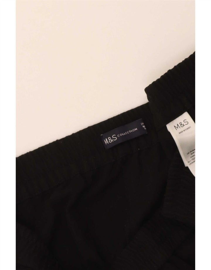 Damskie spodnie dresowe Marks & Spencer Crop UK 24 4XL Czarny poliester
