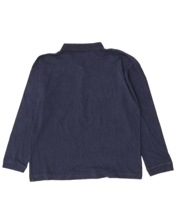 Damska koszulka polo z długim rękawem Crew Clothing UK 12, średni granat